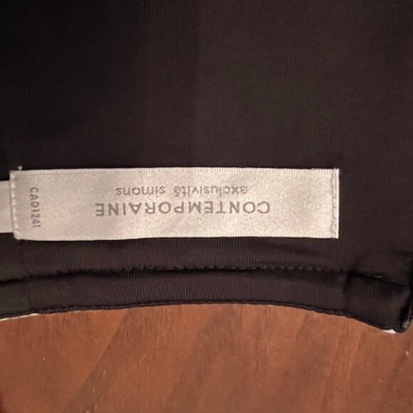 Black/White Trim stretch skirt Size M - Picture 4 of 7